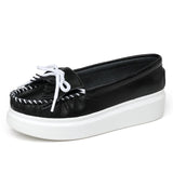 Moeerue Platform Mocassins - Black from Marigold Shadows