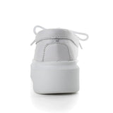 Moeerue Platform Mocassins - White from Marigold Shadows
