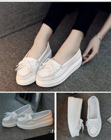 Moeerue Platform Mocassins - White from Marigold Shadows
