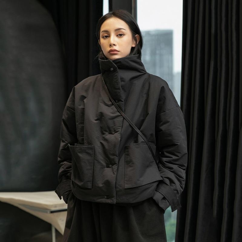 Hanami Stand Collar Cotton Padded Coat from Marigold Shadows