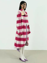 Hurnana Plaid Cut Out Coat from Marigold Shadows
