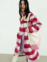Hurnana Plaid Cut Out Coat from Marigold Shadows