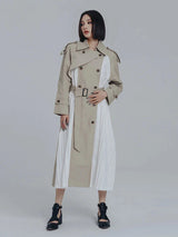 Inspectah Pleated Trench Coat from Marigold Shadows