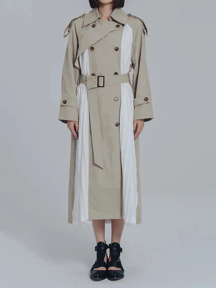 Inspectah Pleated Trench Coat from Marigold Shadows