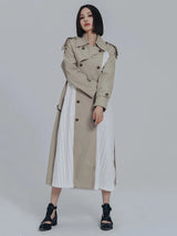 Inspectah Pleated Trench Coat from Marigold Shadows