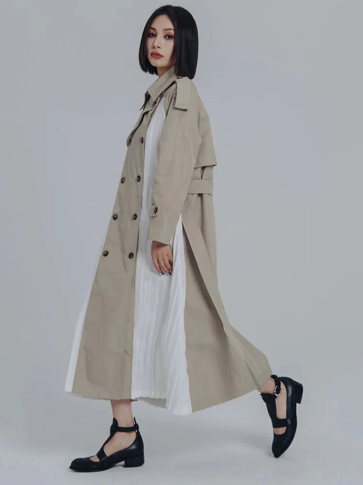 Inspectah Pleated Trench Coat from Marigold Shadows