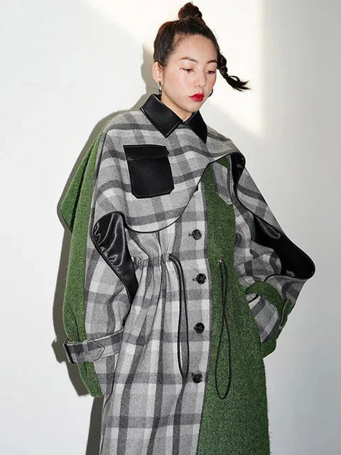 Kuchana Asymmetric Cape Coat from Marigold Shadows