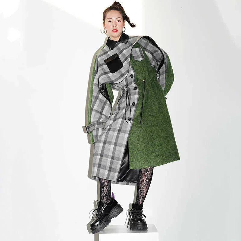 Kuchana Asymmetric Cape Coat from Marigold Shadows