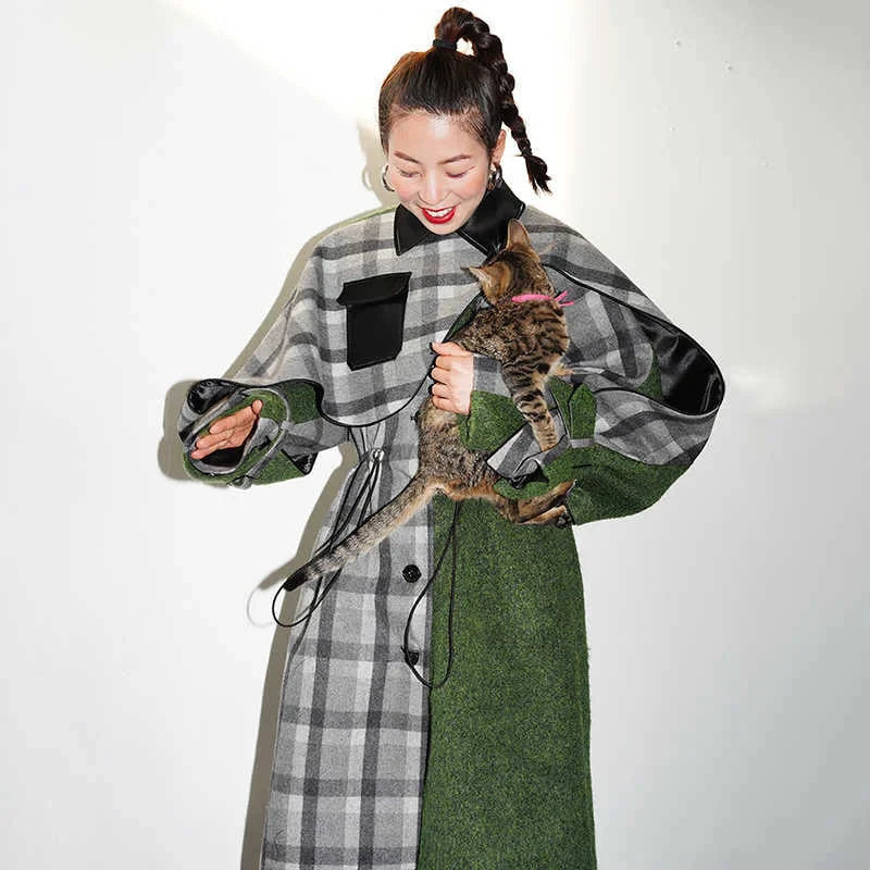 Kuchana Asymmetric Cape Coat from Marigold Shadows