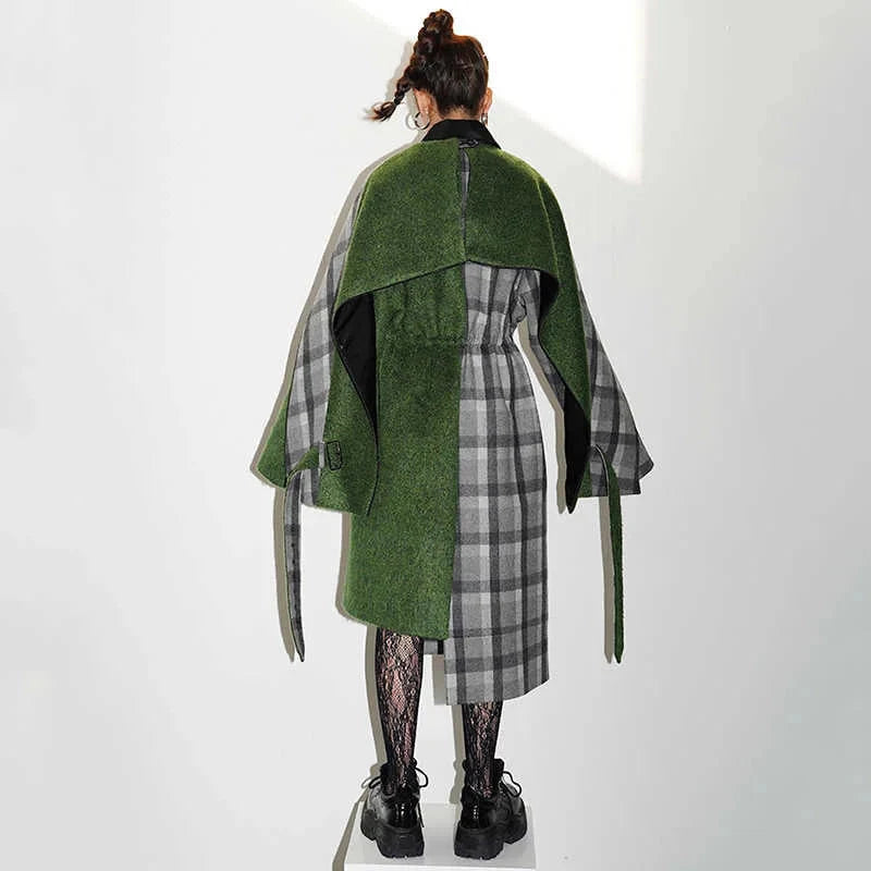 Kuchana Asymmetric Cape Coat from Marigold Shadows