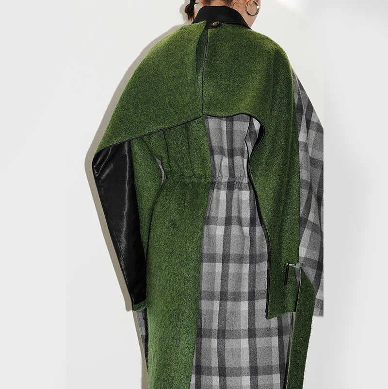 Kuchana Asymmetric Cape Coat from Marigold Shadows