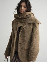 Masterdie Fuzzy Scarf Coat from Marigold Shadows