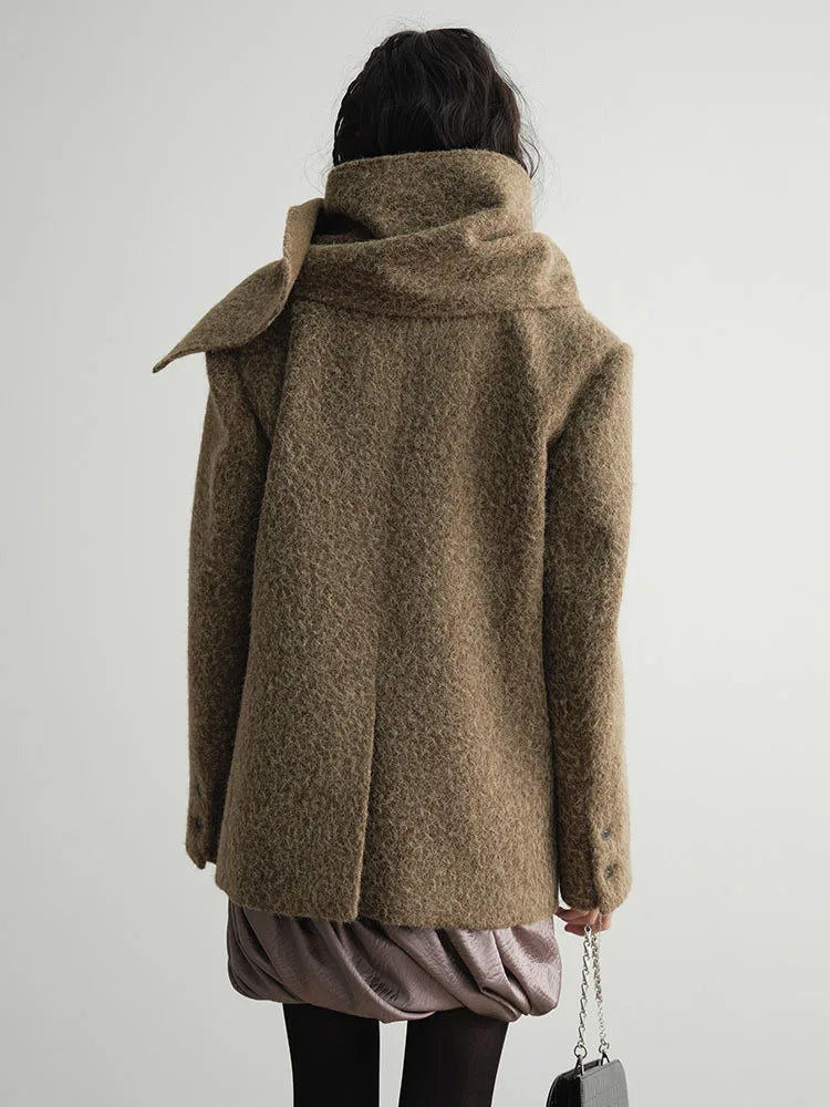 Masterdie Fuzzy Scarf Coat from Marigold Shadows