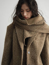 Masterdie Fuzzy Scarf Coat from Marigold Shadows