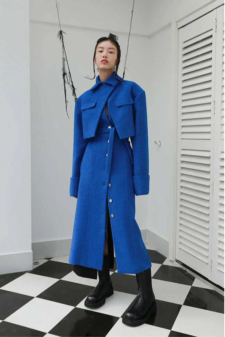 Murdapuah Layered Trench Coat from Marigold Shadows