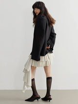 Nandy Puff Sleeve Cut-Out Coat from Marigold Shadows