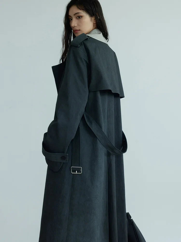 Regener Color Block Trench Coat from Marigold Shadows