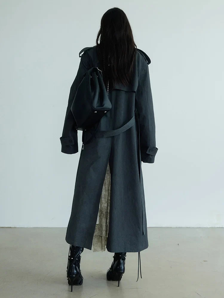 Regener Color Block Trench Coat from Marigold Shadows