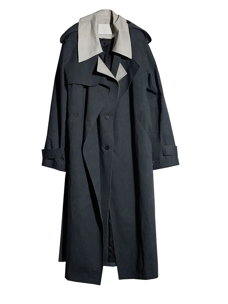Regener Color Block Trench Coat from Marigold Shadows