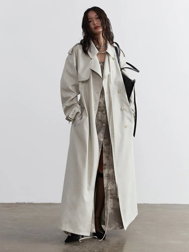Sahsuha Buckle Trench Coat from Marigold Shadows