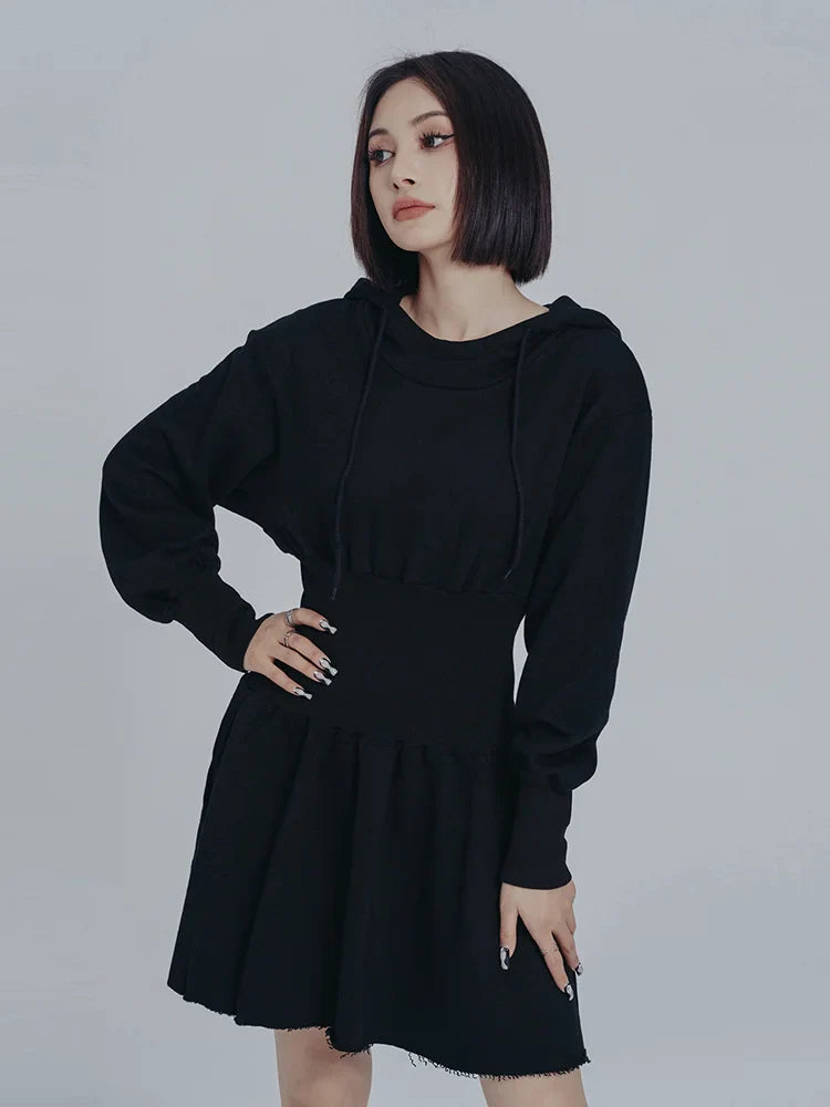 Egreeg Hooded Mini Dress from Marigold Shadows