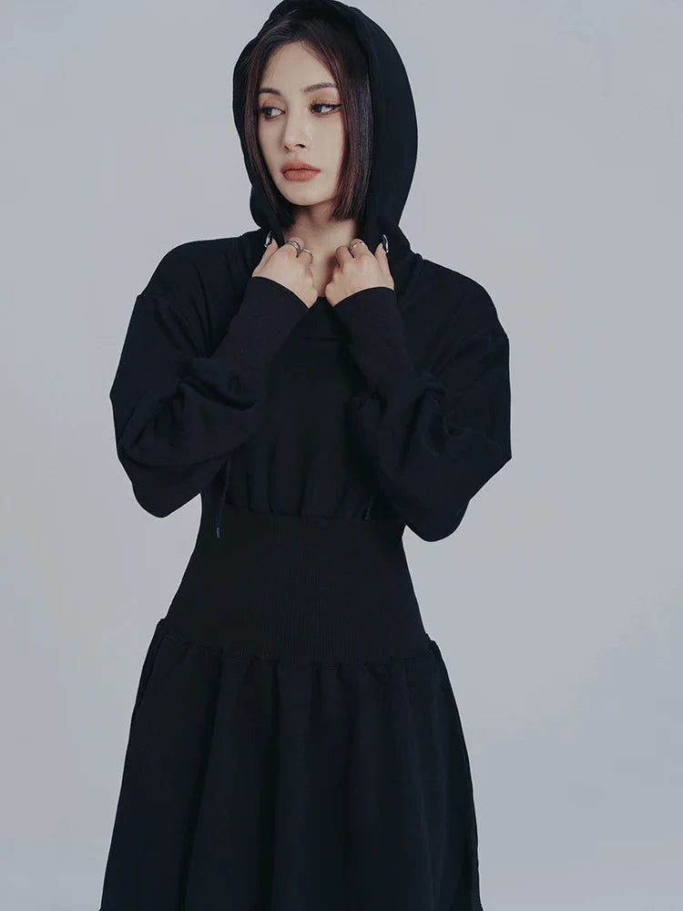 Egreeg Hooded Mini Dress from Marigold Shadows