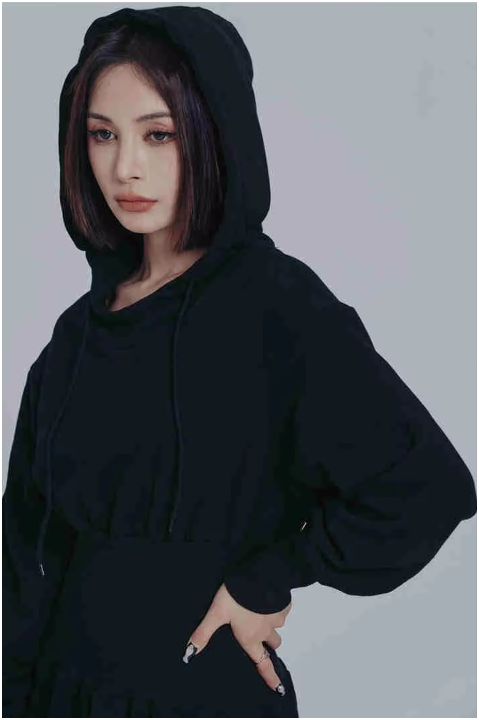 Egreeg Hooded Mini Dress from Marigold Shadows