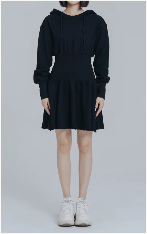 Egreeg Hooded Mini Dress from Marigold Shadows