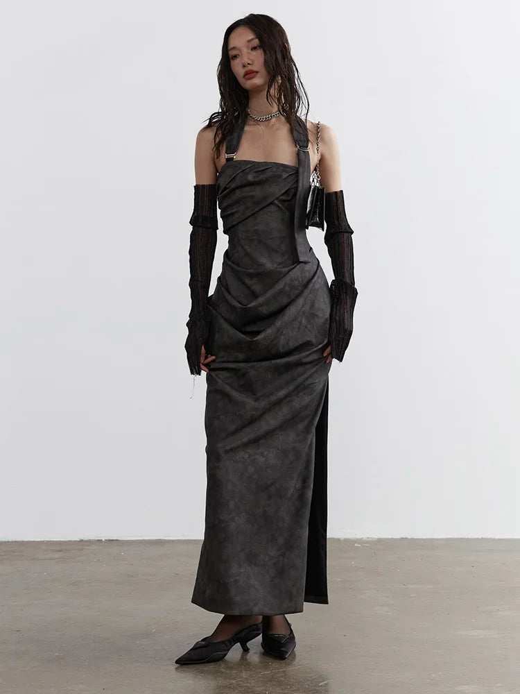 Harnetta Asymmetrical Tube Top Dress