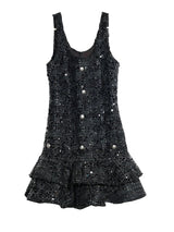 Holidee Sequin Ruffle Dress