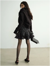 Holidee Sequin Ruffle Dress
