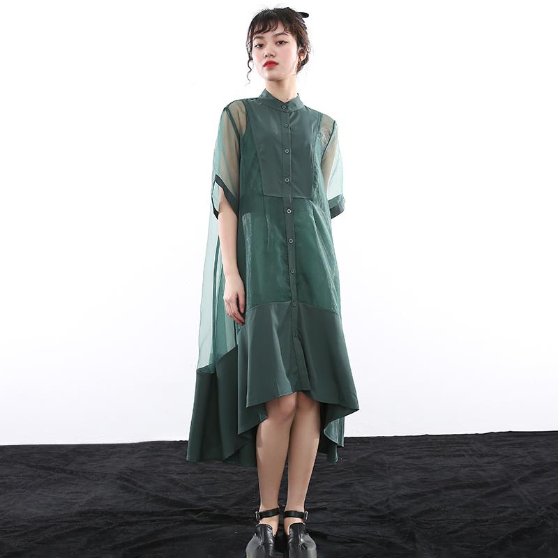 Koharu Irregular Shirt Dress from Marigold Shadows