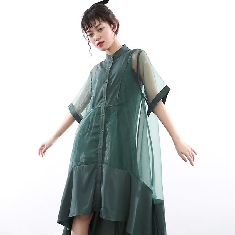 Koharu Irregular Shirt Dress from Marigold Shadows
