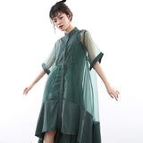 Koharu Irregular Shirt Dress from Marigold Shadows