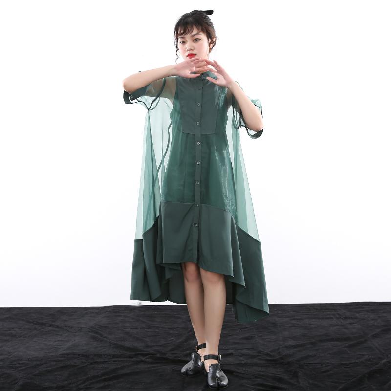 Koharu Irregular Shirt Dress from Marigold Shadows