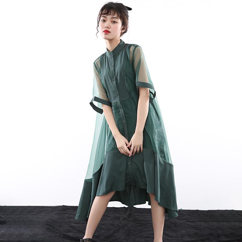 Koharu Irregular Shirt Dress from Marigold Shadows