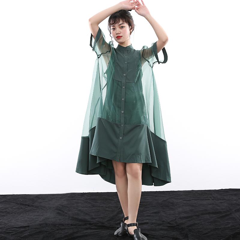 Koharu Irregular Shirt Dress from Marigold Shadows