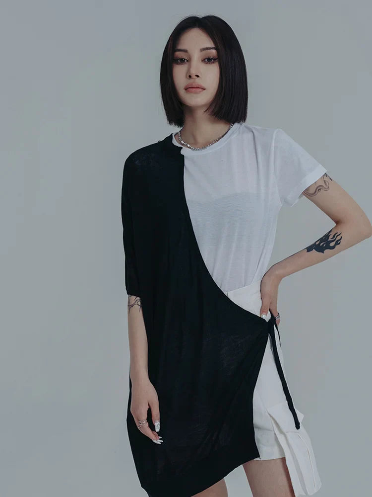 Mauricie Color Block Wrap Dress from Marigold Shadows