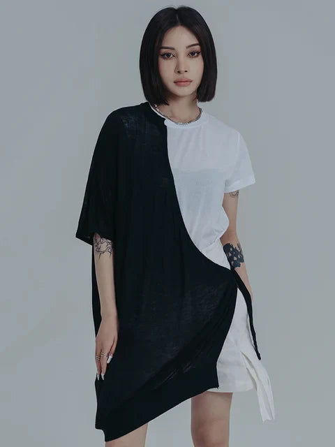 Mauricie Color Block Wrap Dress from Marigold Shadows