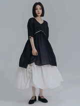 Misato Puff Sleeve Dress from Marigold Shadows