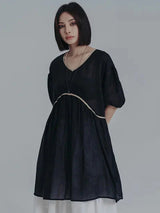 Misato Puff Sleeve Dress from Marigold Shadows