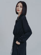 Mooni Drawstring Sweatshirt Dress from Marigold Shadows