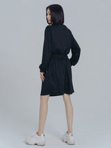 Mooni Drawstring Sweatshirt Dress from Marigold Shadows