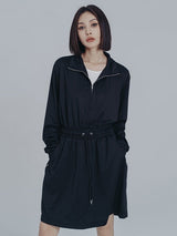 Mooni Drawstring Sweatshirt Dress from Marigold Shadows