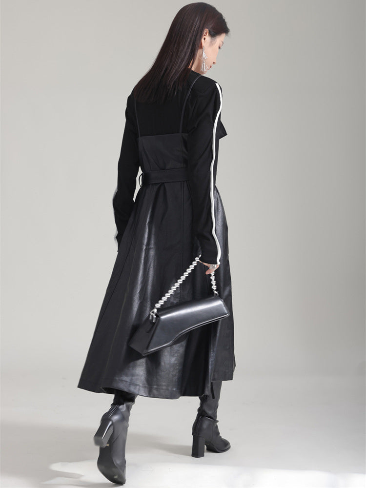 Musset Vegan Leather Dress from Marigold Shadows