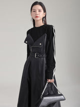 Musset Vegan Leather Dress from Marigold Shadows