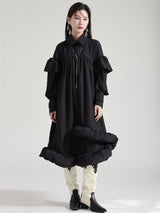 Plufey Long Sleeve Puff Dress - Black from Marigold Shadows