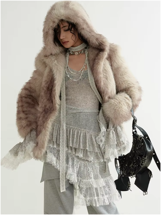 Rideco Ruffle Lace Sweater Dress from Marigold Shadows