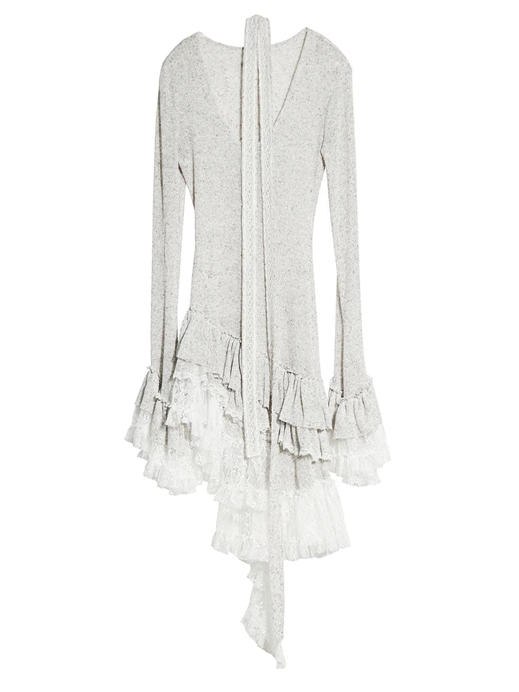 Rideco Ruffle Lace Sweater Dress from Marigold Shadows