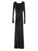 Sheerasay Long Sleeve Hooded Dress